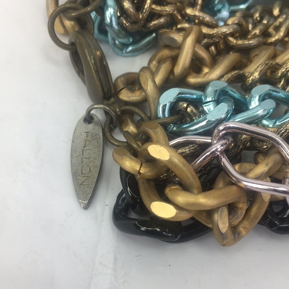 Fallon Multi 8 Layer Multi Color Statement Chain … - image 4